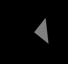 （Image 6a: A single, animated triangle.）